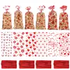Bolsa Plana Transparente con Forma de Corazón Especial San Valentín Transfronteriza Bolsa de Empaque para Regalo Dulces Galletas Alimentos