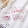 Estilo Coreano Elástico Infantil Cor de Gelatina Contas Acrílicas Desenho Animado Corda de Cabelo Menina Bebê Headband Fresco Pequeno Anel de Cabelo Decoração