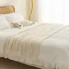 Manta de cabeceira para hospedagem, estilo nórdico, adequada para hotéis, escritórios, uso para cochilo, manta de ar condicionado, manta de sofá de camping, manta decorativa