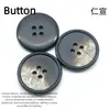 Botones de Resina de Alta Calidad Botones Perlados de Cuatro Agujeros Botones de Forma Irregular Botones Decorativos para Abrigos y Cortavientos Traje Traje de Negocios Botones Cosidos a Mano