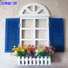 Estilo Nórdico Mediterrâneo Caixa de Medidor Elétrico Janela Parede Estilo Europeu Janela Falsa Estilo Falso Decoração Decoração Madeira Pastoral