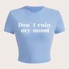 INS Verão Novo Feminino Slim Fit Ombligo Moda Carta Manga Curta Camiseta Top