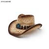 Sombrero de vaquero de copa dura, sombrero de playa, nuevo sombrero de verano, sombrero de paja panamá para hombres y mujeres, sombrero de copa, sombrero de vaquero occidental americano