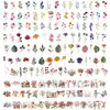 150 Peças de Adesivos Transparentes Florais Retrô para Pets Atacado Padrão de Planta Adesivos para Decoração de Diário DIY para Mala