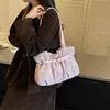 Bolso de mujer nuevo, único y moderno, con diseño plisado, bolso de mano versátil 2026, bolso tote para el trabajo, bolso de hombro de lunares