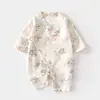 Ropa para Bebés y Niños Anyang, Ropa de Verano de Fibra de Bambú para Aire Acondicionado, Ropa para Bebés, Ropa para Gatear, Ropa Hanfu de Mariposa