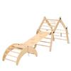 Cama de Balanço com Arco Divertido de Escorregar, Grande Academia de Escalada, Brinquedo de Escalada Montessori de Aprendizagem para Crianças