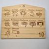 Dados de Haya de 12 Caras Dados Educativos Casuales Dados de Madera para Pareja de San Valentín Dados Poliédricos en Stock