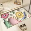 Tapete de Chão Macio de Terra de Diatomáceas com Expansão Visual 3D a Olho Nu para Uso Doméstico, Capacho, Tapete, Tapete de Banheiro Absorvente Secagem Rápida Antiderrapante