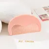 Pente de Meia-Lua de Alto Valor para Franja Macaron Fofo Portátil Pente de Dentes Finos Cor Sólida Presente para Melhor Amigo Pente de Cabeleireiro