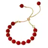 Luz Natural Cerca de Perla Redonda Nicho Pulsera de Alto Grado Diseño Ajustable Temperamento