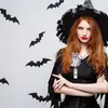 Nuevo Portabecas Acrílico Colorido de Fantasma de Halloween con Pinza de Cocodrilo Retráctil, Carrete Giratorio y Hebilla Retráctil