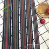 Punto de fábrica 100D grano denso cinta rayada tricolor poliéster cinta intercolor ropa tira lateral accesorios de equipaje