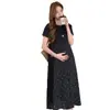 Vestido de Maternidad de Verano 2026 Estilo Francés de Resort Delgado Elegante Holgado Talla Extra Falso Dos Piezas