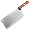 Faca de Cozinha de Aço Inoxidável Cortador de Cozinha Forjado para Picar e Cortar Faca de Cozinha de Dupla Finalidade Chef Cortador de Carne Faca para Fatiar Faca para Picar Ossos