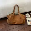 Bolso de Mano Tipo Tote Nicho Retro Gran Capacidad Casual para el Viaje Diario para Mujeres Nuevo Elegante Versátil Bolso de Hombro