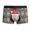 Ropa Interior Europea y Americana Transfronteriza 2024 Impresión Digital 3D Serie Navideña Calzoncillos Cómodos Ajustados para Hombre
