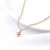 Moda Joyería Creativa Tobillera de Cuentas Redondas para Mujer Souvenir Personalizado en Stock Moda Joyería de Acero de Titanio Exquisita y Versátil