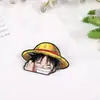 Broche Demon Slayer Broche de Anime Broche de Desenho Animado Anime Insígnia de Metal Luffy Goku Naruto Gato Insígnia de Liga de Zinco