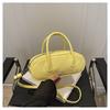 Bolso tipo almohada simple para mujer 2025 Verano Nuevo Estilo Color Sólido Moderno Versátil Bolso de mano Bolso cruzado al hombro Bolso baguette