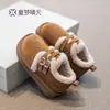 Zapatos de Algodón para Niñas 2026 Nuevos Zapatos de Invierno Birkenstock para Niños con Forro Polar Zapatos de Invierno para Niñas Botas de Nieve Calientes