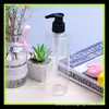 Frasco bomba espiral 280ml frasco de líquido para banho bico de pato ombro reto garrafa PET 280ML frasco com pump para loção frasco de detergente