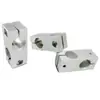Conector en Forma de Cruz de Aleación de Aluminio Bloque de Fijación de Eje Óptico Mismo Diámetro y Diámetro Diferente Bloqueo de un Solo Tornillo Abrazadera de Fijación Vertical