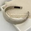 Faixa de Cabeça de Cetim com Bolinhas Estilo Coreano, Larga, com Toque de Luxo, Faixa de Esponja para Altura no Cabelo, Acessório de Cabelo Estiloso para Sair