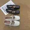 Zapatos Mary Jane Retro Franceses con Cordones para Primavera para Mujer Versátiles de Corte Bajo Zapatos Individuales Estilo Nuevo 2026 Bailarinas Planas