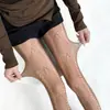 Meias Arrastão jk Meias Femininas Crit Meias Pretas Popular Influencer Anti-Furo Meias Básicas Primavera Verão Meias Arrastão Super Finas