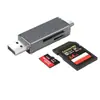 Lector de Tarjetas de Alta Velocidad USB 3.0 Tipo-C Teléfono Móvil OTG Todo en Uno SD TF Tarjeta Multifunción Doble Uso para Teléfonos Móviles y Computadoras