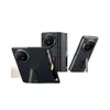 Aplicável ao Estojo com Suporte para Celular Honor Magic V6 Textura Napa Magic V6 Janela Inteligente Capa Ultra-fina de Couro Genuíno