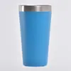 Cross-border copo de cerveja de 16oz com copo de carro do lado esquerdo copo de cone de vácuo de aço inoxidável com tampa de isolamento copo de gelo do carro