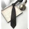 Nova Gravata Formal Masculina de Poliéster Seda Listrada Flor Pequena Moda Negócios Gravata Formal Casamento Noivo Masculina 8cm