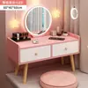 Venda Direta de Fábrica Cômoda de Bay Window Quarto Moderno Simples Mesa de Maquiagem Pequena Mesa de Maquiagem de Celebridade da Internet Mesa de Bay Window