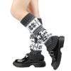 Calcetines Navideños Gruesos Transfronterizos Copo de Nieve Ciervo Europeo y Americano Calentadores de Pies para Otoño e Invierno Calcetines de Felpa Calcetines de Lana Tejidos Calcetines