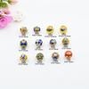 Ouro cobre banhado a óleo cloisonné esmaltado oco com contas esmaltadas feitas à mão pulseira de contas diy acessórios de colar