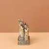 Adorno Vintage de Latón de los Cinco Bendiciones y los Cinco Dioses de la Riqueza, Cuenco del Tesoro para Decoración del Hogar y Negocios