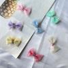 Novos acessórios para cabelo infantil fantasia pérola seersucker laço grampo de cabelo meninas não batem cabelo bolsa cheia pano franja clipe