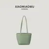 Bolsa Ombro Única Estilo Novo Estudante Transfronteiriça Coreana Feminina Leve para o Trabalho Retro Casual Moda Bolsa Tote Saco de Balde com Textura de Lichia