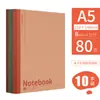 Paquete de 20 Cuadernos, Papelería para Estudiantes Universitarios, Cuadernos de Ejercicios A5 Espesos Tapa Blanda, Cuadernos Sencillos para Oficina