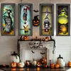 Banderas de Halloween Transfronterizas 39x101cm Juego de Cuatro Decoraciones de Pared Banderas Colgantes Festivas Palabras Clave de Halloween