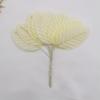Hojas de Alambre de Planta Verde Colorida Simulada, Hojas Artificiales para Boda, Accesorios de Material para Corona Hecha a Mano DIY, 200 Piezas por Paquete