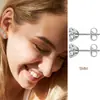 Venta Caliente Transfronteriza Pendientes de Acero de Titanio con Circonita Pequeños Versátiles Pendientes de Pedrería Sencillos Traje Pendientes de Clavo para Cartílago de Oreja Hombres y Mujeres para Mujeres
