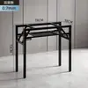Estrutura de Mesa Dobrável, Suporte de Mesa Longa, Estrutura de Ferro de Camada Dupla/Camada Única, Pernas de Mesa, Pernas de Estrutura de Mesa Dobrável em Ferro Artístico com Travessas
