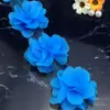 Renda artesanal DIY em estoque acessórios de vestuário de chifone enfeites flores tridimensionais vendas diretas da fábrica renda multicolorida outros