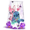 Manta Linda con Diseño de Stitch Suave y a Cuadros de Franela para el Hogar Manta Cálida para Arroparse Manta de Bebé Regalo