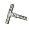 Conector de Tubería de Acero Inoxidable de 25 mm, Conexión de Tubería de Hierro, Conector de Tubería de Acero Galvanizado, Unión de Tubería de Acero con Clip de Fijación Redondo para Tubería