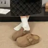 En stock~Zapatos Birkenstock de Cuero Genuino Suela Gruesa para Mujer Zuecos Cerrados de Media Pierna para Exteriores Slip-on Sin Tira Trasera Mules Perezosos