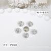 Broca para uñas Flash K9 con punta inferior, forma de diamante multicorte, alta calidad, cuadrada, gruesa, con forma de corazón torcido, joyería para uñas blancas al por mayor